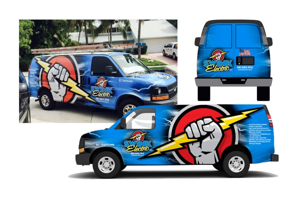 Swink Electric Logo and Vehicle Wrap